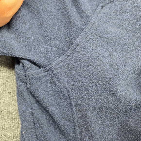 Peter Millar Mens Navy Blue Fleece Quarter Zip Pullover Golf Jacket MF20EZ38 XL - Picture 9 of 9